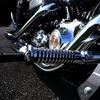 1 Pair Foot Pegs Motorcycle Aluminum Foot Pegs U Clamp Foldable Footpegs
