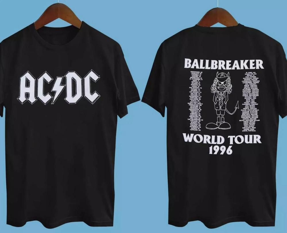 A/C-D/C Ballbreaker World Tour 1996 Black All Size  Gift Full Size S-4XL Unisex T-Shirt XXXXL