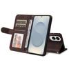 For Samsung Galaxy S25 Edge Leather Wallet Cases Skin Touch Phone Cover Stand with Strap