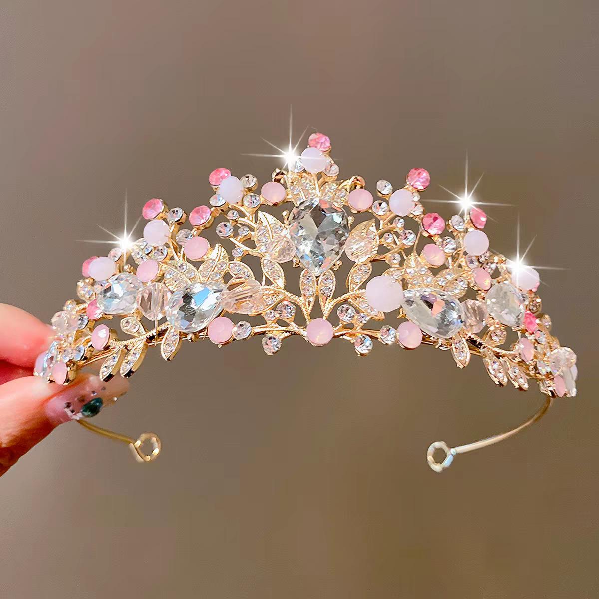 Sweet Princess Crown Hair Accessories for Birthday & Stage Performances