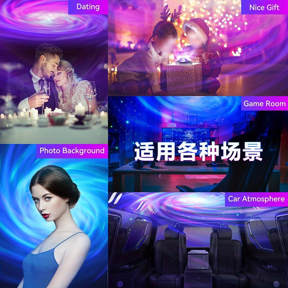 Star Projector for Kids Bedroom, Bluetooth Speaker Alarm Clock Galaxy Lamp, Starry Night Light with Timer Room Decor, Home Theater, Ceiling Decor