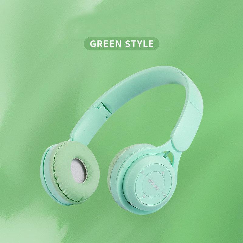 Y08 Kabelloser Bluetooth-Kopfhörer Macaron-Kopfhörer Stereo-Kopfhörer Gaming-Headset mit Mikrofon Gamer Girl Geschenk für Handy Tablet