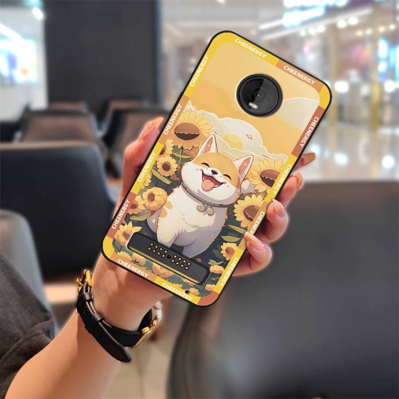 Durable Protective Phone Case For MOTO Z4 Play Graffiti Phone Pouch Cartoon Anti-knock TPU Waterproof Cute Soft Case
