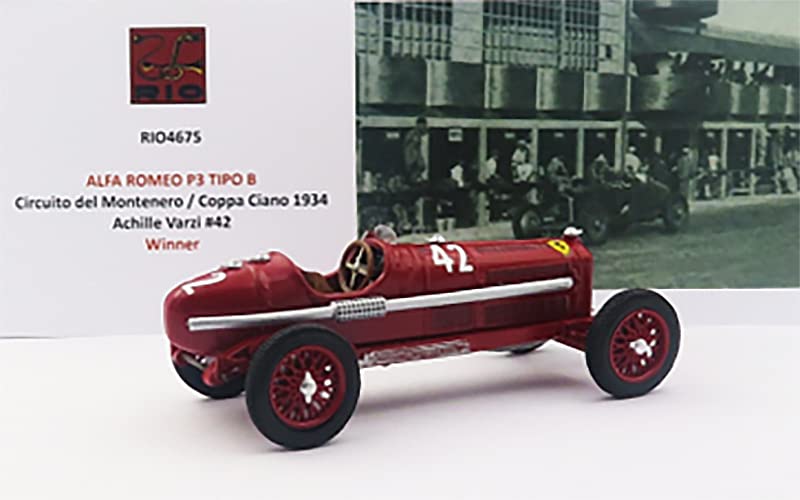 Rio Alfa Romeo P3 TIPO B Circuito del Ciano 1934 Winner Car Achille Varzi Completed Product 1/43 Montenero/Coppa #42