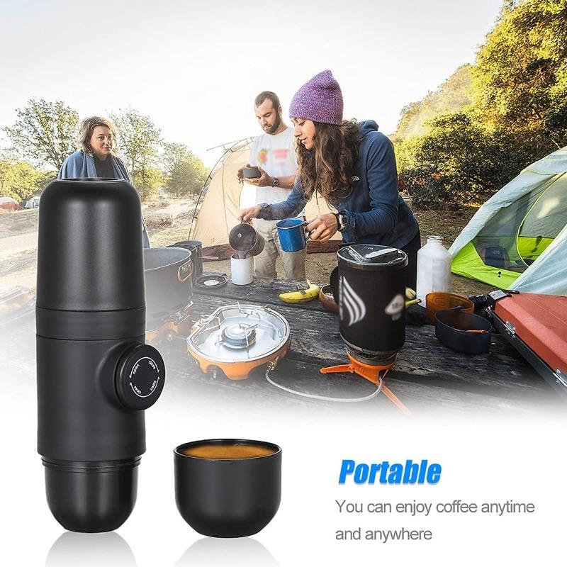 140ml Reise Outdoor Espresso Kaffeemaschine Mini Handpresse Manuelle Kaffeemaschine Tragbare Kapsel Kaffeemaschine Ideal als Geschenk