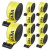 Winch Straps, 4" X 40', 6000 Lbs Load Capacity, 18000 Lbs Break Strength, Truck Straps with Flat Hook, Flatbed Tie Downs Cargo Control for Trailers,