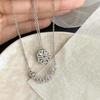 Necklace - OTHERWISE - Four-Leaf Clover - Stainless Steel - Gold-Plated - 42+6 Cm