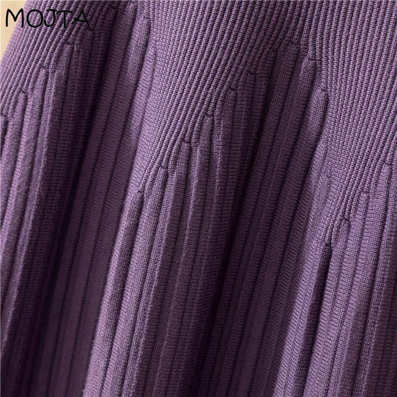 Женская элегантная повседневная уличная офисная юбка с высокой талией — фото 14