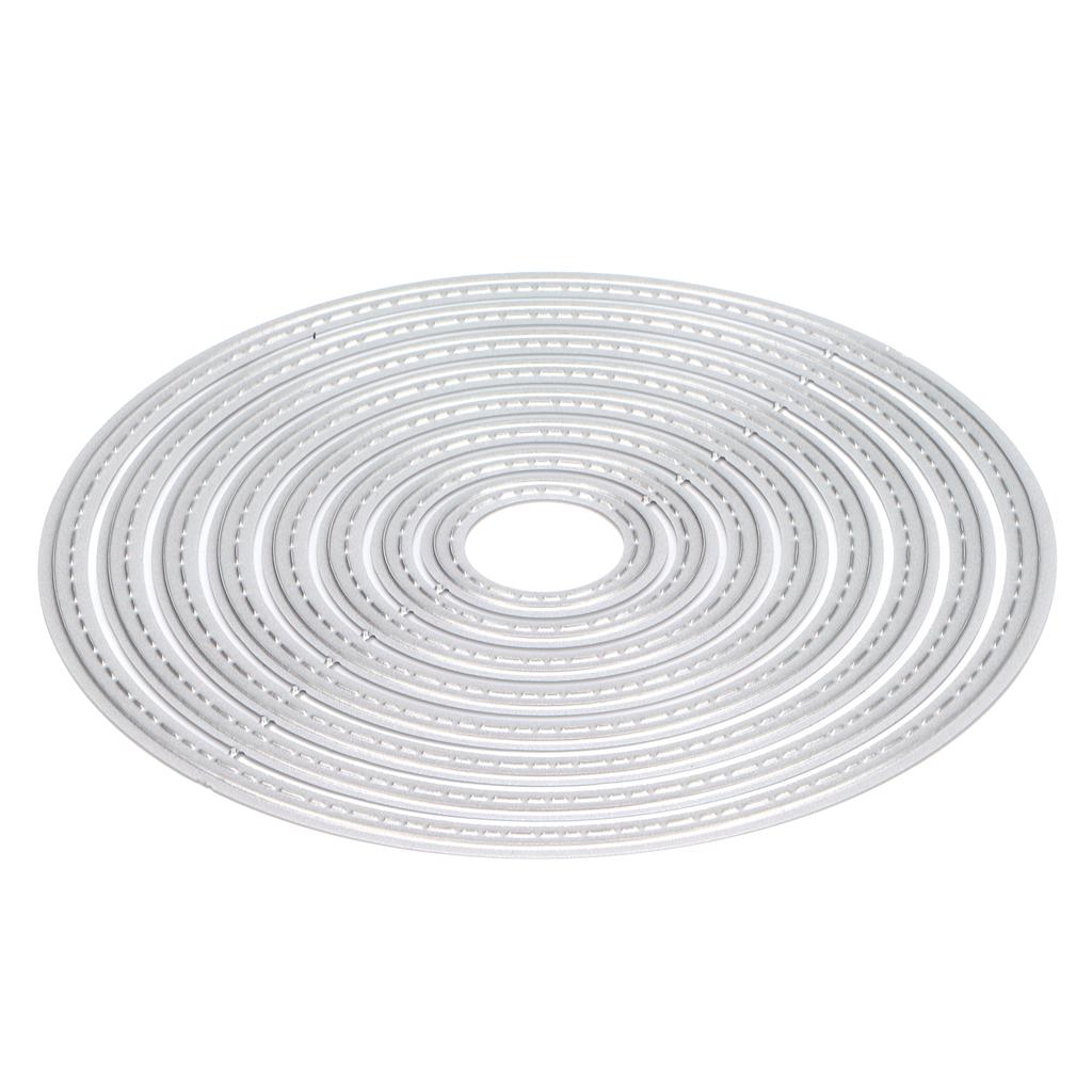 Metal Cutting Die Oval Etched Dies Decorative Emboss Stencil for  Crafts Album Paper Card Wedding