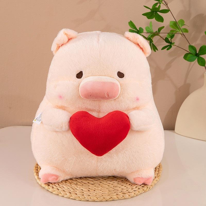 Super cute koi pig doll plush toy little girl cloth doll cute pig doll birthday gift