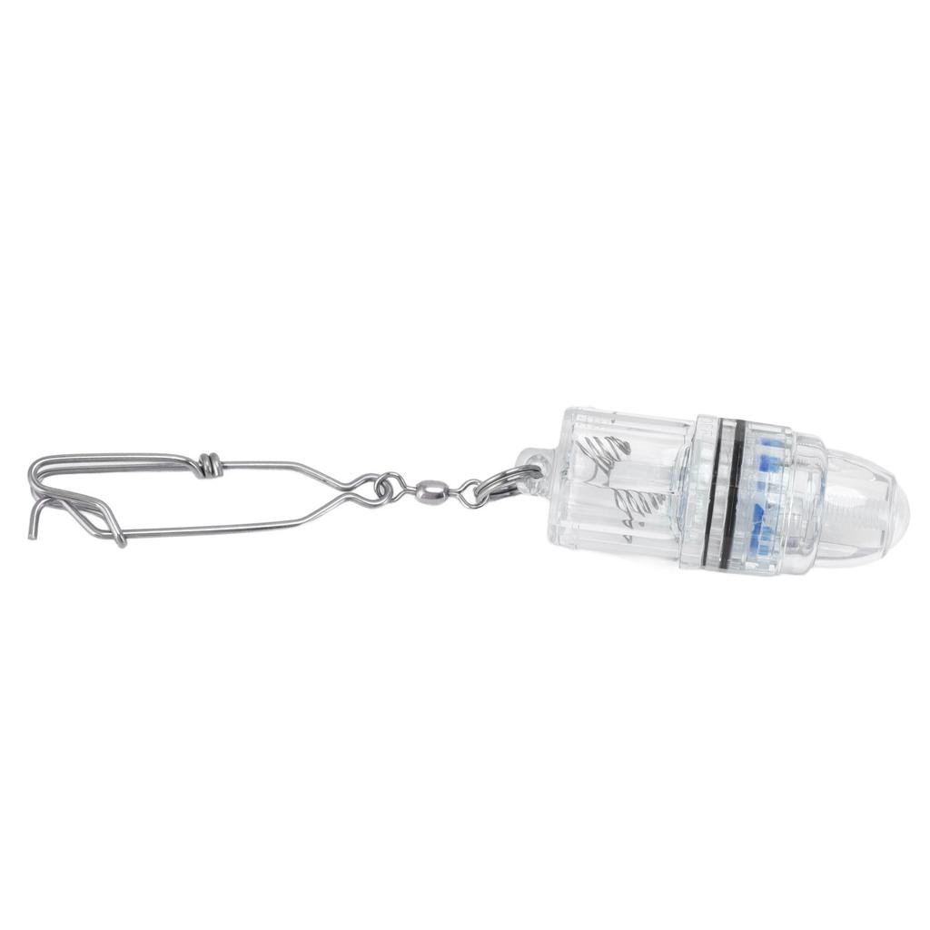 Fish Attracting Indicator Underwater Deep Drop LED Fish Lure Light with Metal Reinforced Large Pin Hook for Fishing Tool Blue