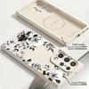 Colorful Peony Floral Case For Samsung Galaxy S26 S25 Ultra S24 Plus S23 S22 Ultra Magnetic For Magsafe Liquid Silicone Cover