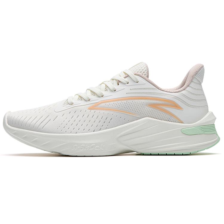 

New Anta DuCi1 Cushioned Anti Slip Wear Resistant Breathable Lightweight Low Top Running Shoes Women s White Gray 122235521-4 35.5