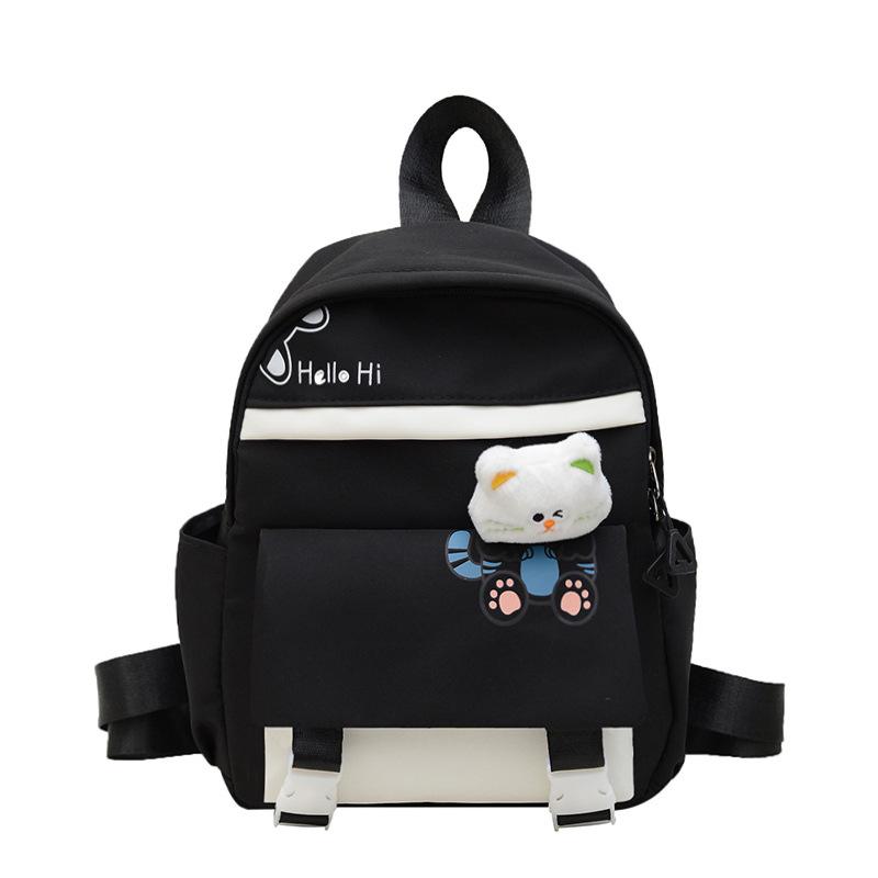 Children's school bag cute fashion casual bag 3-10 years old trend student backpack kitten doll backpack