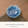 Chinese Ceramic Tea & Snack Plate – Retro Style for Pastries, Dim Sum, or Dried Fruit.