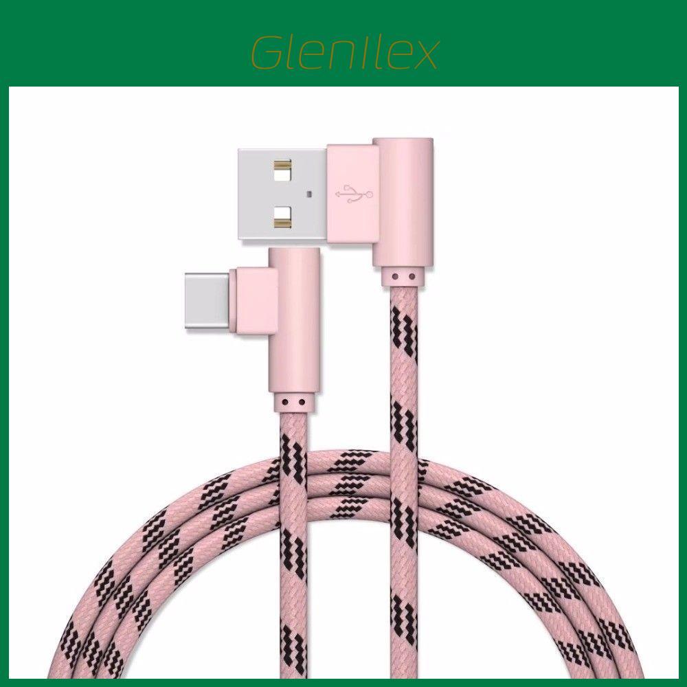 Преміальний плетенний Type C 90 градусів Прямий кут USB C Швидкісний кабель для синхронізації даних та зарядки для оптимальної продуктивності