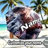 Personalisierter Anime-Druckschirm mit individuellem Namen, Automatisches Öffnen und Schließen, Stabiler 8-Speichen-Rahmen, Für Pendeln, Camping, Wandern, Geburtstagsgeschenk