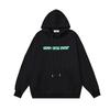 1248 Off-White 2025 Herbst und Winter Neu Geldschein Buchstaben Pfeil Print Muster Kapuzenpullover für Männer und Frauen
