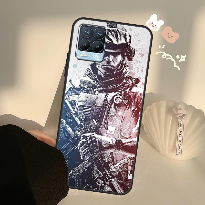 Army Soldier Special Forces Case For Realme C55 C63 C61 C51 C53 C25 C65 C67 C71 C75 11 12 13 14 Pro Plus GT6 GT7 15 Pro