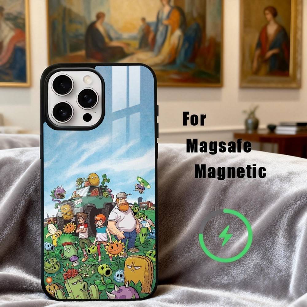 

P-Plants-S VS Z-Zombies-S Phone Case For iPhone17,16,15,14,13,12,11 Plus,Pro Max Magnetic For Magsafe Wireless Charging iPhone13PRO