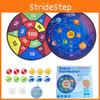 Großes zweiseitiges Ziel für grenzüberschreitendes Kinder-Dartscheibenset Indoor-Spielzeug für Eltern und Kinder mit klebrigen Bällen
