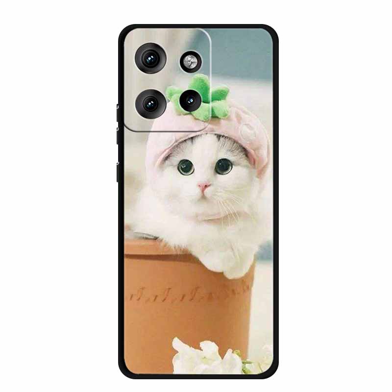 Etui do Motorola Edge 50 Neo Zwierzęta Miękki Silikon TPU Etui na Telefon Tylna Pokrywa Dla Motorola Moto S50 5G Wilk Ochrona Nowe Coque