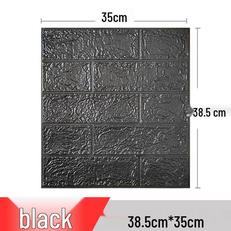 3D Waterproof & Moisture-Proof Self-Adhesive Wall Stickers and Soft Pack Wallpaper