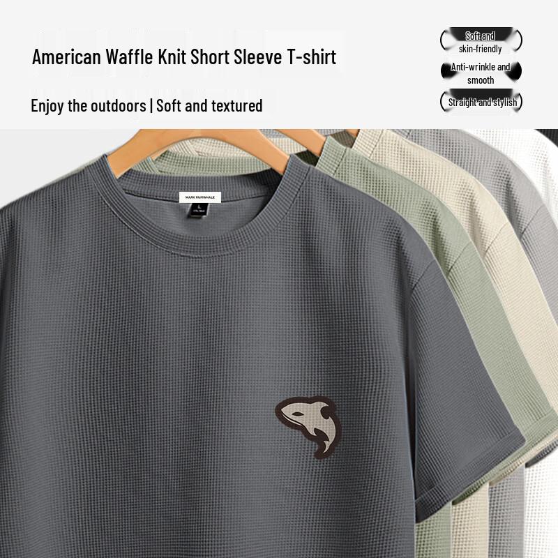 Mark Fairwhale Men's Waffle Knit Short Sleeve T-Shirt