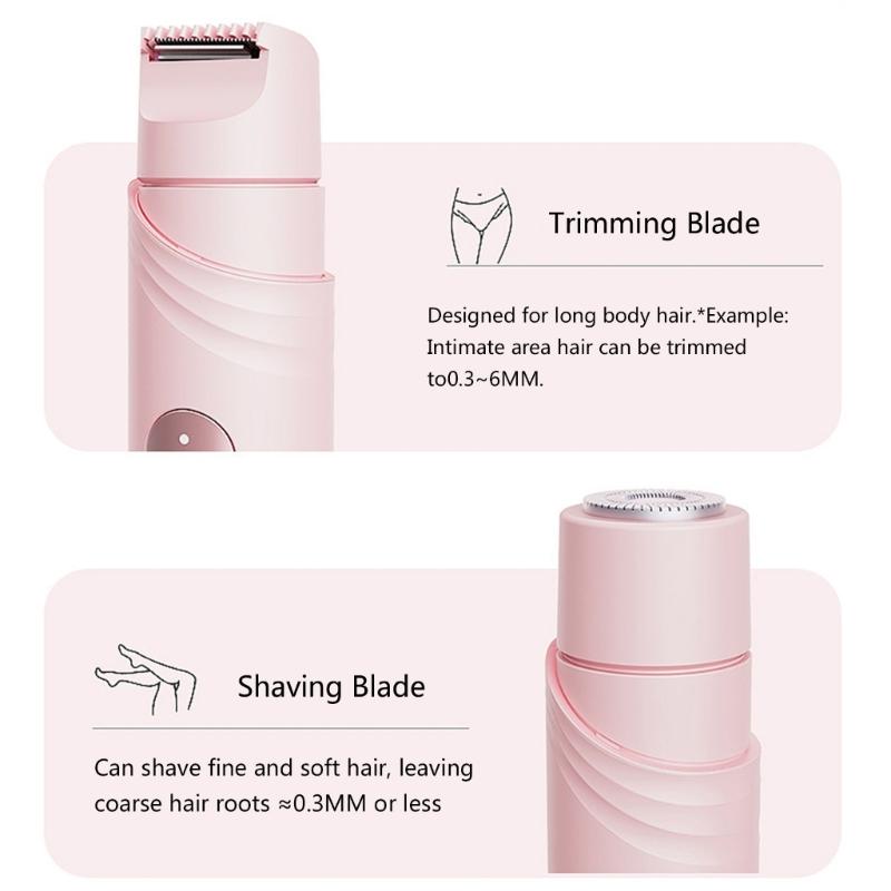 Rechargeable Cordless Hair Remover For Sensitive Skin Compact Travel Size ABS Material Unisex Body