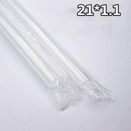 Individually Wrapped Transparent Sharp Tip Boba Straws - Pack of 1