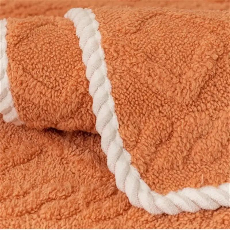 Jacquard Velvet Plush Quilted Sofa Towel Super Soft Non-slip Sectional Sofa Cover for Living Room L shape Couch Cover