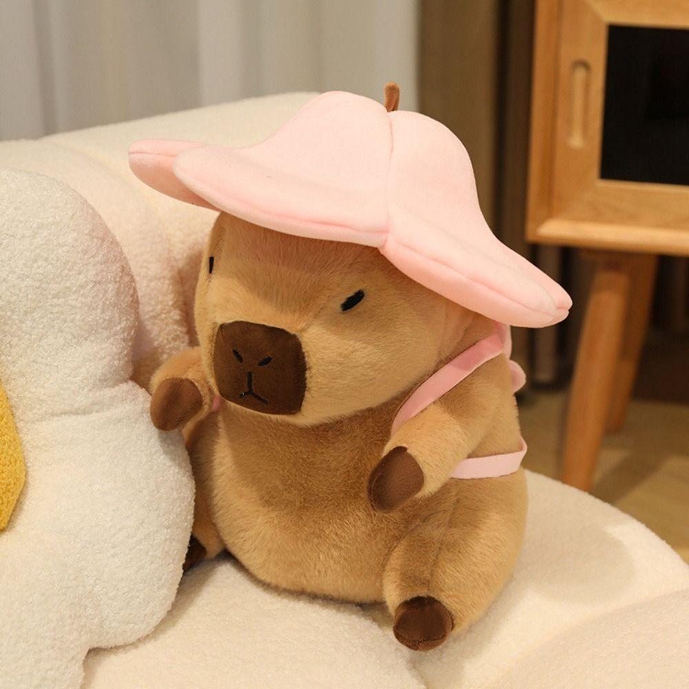 Animal Backpack Capybara Plush Toy Doll Animal Stuffed Capybara Doll  Children Toys