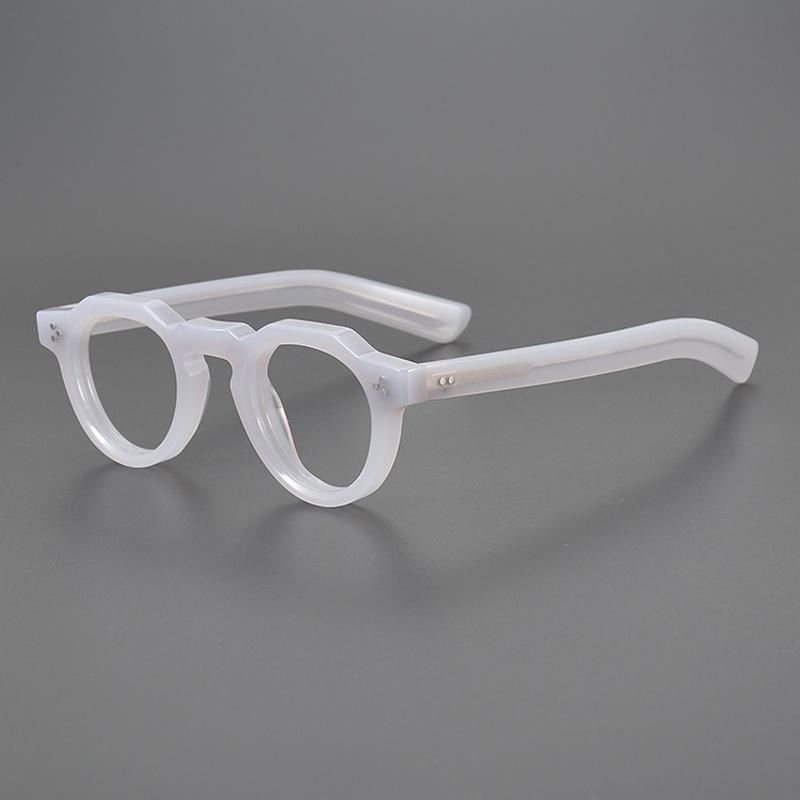 

Vintage Acetate Glasses Frame Men Retro Prescription Myopia Eyeglasses Frame Women Small Face Luxury Brand Designer Eyewear серый