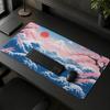 Mouse Pad Cherry Blossom Fuji Red Sun Waves Gamer Printon Demand New Large HD Mousepad XXL MousePads Soft Office Natural Rubber