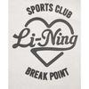 Li Ning Sports Lifestyle Series Letter Loose Hooded Warm Fleece Pullover Long Sleeve Sweatshirt Women Sweatshirt Light-Floral-Gray AWDU452-7