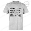 Funny 1976 Mens TShirt 50th Birthday Print TShirt Casual Short Sleeve Tees Birthday Gift for 50th Birthday Party Male Clothes