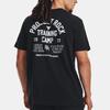 Under Armour Project Rock Solid Color Crew Neck Short Sleeve T-Shirt Men Tops Black 1379114-001