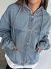 Women's Retro Hooded Denim Jacket - Early Spring Collection