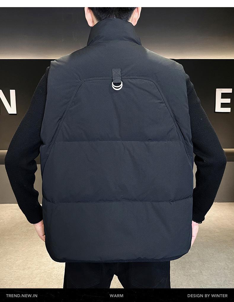 2025 Autumn/Winter Men's Trendy Workwear Down Vest - Loose, Warm Gilet by Top Brand