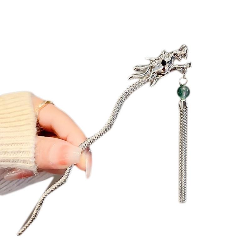 Delicate Dragon Hairpin Chinese Hair Cheongsam Hair Pin Sticks for Taking Photo Hair Styling Supplies