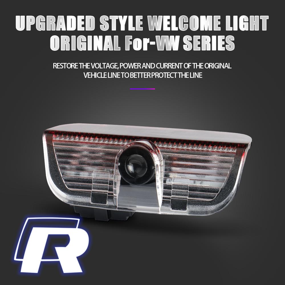 2026 Hot For VOLKSWAGEN VW Car Door Wireless Welcome Lamp For Volkswagen VW New Passat Touareg 2011 Tiguan Golf 2010 Touran PHID