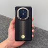 Huawei MateX7 Magnetic Case - Thin, Lightweight Carbon Fiber Texture with Central Axis Hinge Protection, Collector's Edition.