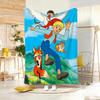 Hit Anime N-Nils H-Holgerssons Throw Lightweight 240G Flannel Blanket Soft Skin-Friendly For Summer Cooling