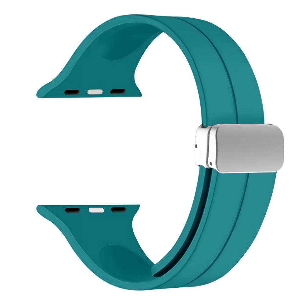 Silicone Strap For Apple watch 11 Band 46mm 45mm 44mm 41mm 49mm 42mm Magnetic Bracelet correa iWatch Series 9 8 10 7 SE 6 Ultra