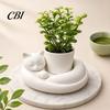Artistic Desktop Planter 3D Printed Succulents Planter, Creative Mini Flower Pot with Sculptural Design, Small Desk Decor for Office Bedroom