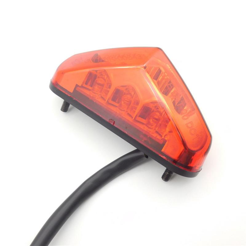 Mini Motorcycle LED Tail License Light Rear Brake Lamp For Dirt Bike ATV Chopper Scooter Cruiser Moto Number Plate Taillight
