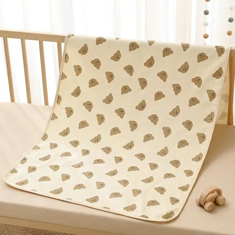 Waterproof Washable Mattress Urine Mat for Baby Toddlers Cute Cartoon Bed Protector Diaper Bedding Breathable Urine Pads Cloth