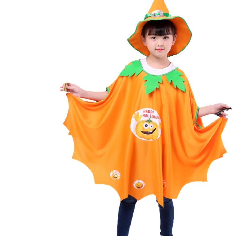 

Тканевый плащ ведьмы, шляпа, наряд, Хэллоуин, детская одежда, смешной плащ для Хэллоуина для детей, вечеринка Style A