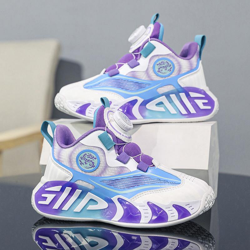 28-40 Kinder Übergröße Bequeme Atmungsaktive Modische Sport- und Freizeitschuhe High Top Basketballschuhe