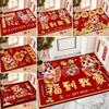 2026 Chinese New Year Door Mat Home Decorations Welcome Red Entrance Floor Mat Spring Festival Decor Non-Slip Bathroom Carpet
